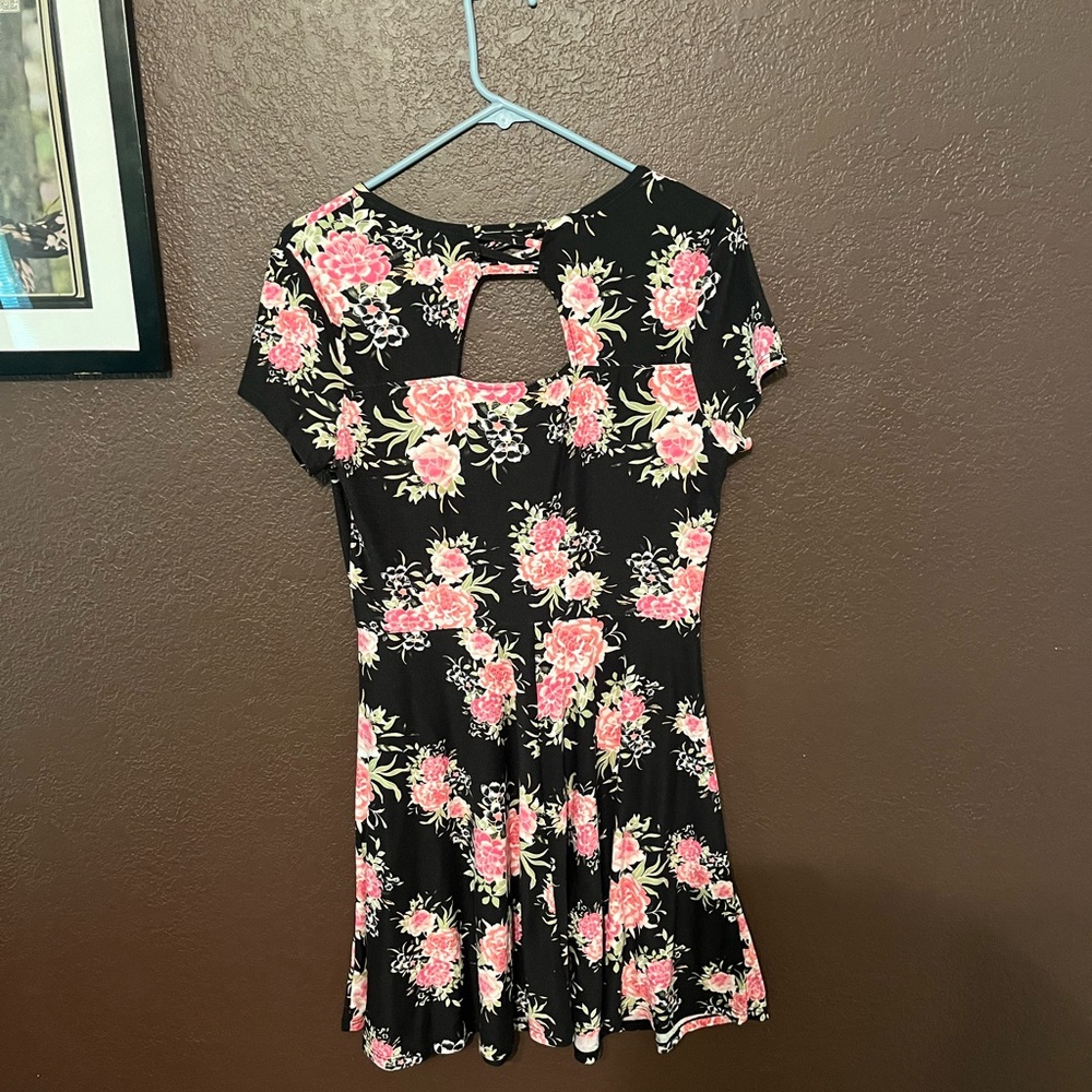 Floral dress.